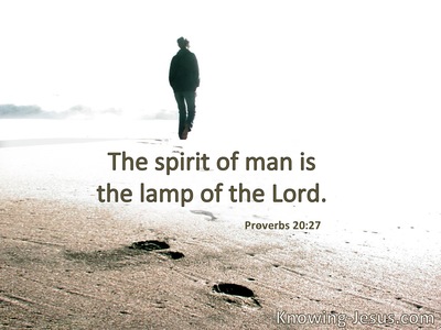 The spirit of a man is the lamp of the Lord.